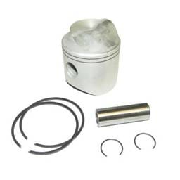 Outboard Piston Kit .020 Oversize Compatible With 1972-1997 Mercury 40Hp 45Hp 50Hp 2-Stroke