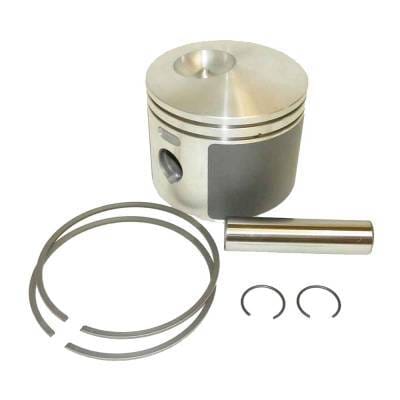 Forged Piston Kit .040 Over With Rings Compatible With 1997-2006 Johnson Evinrude V6 Ficht 150Hp