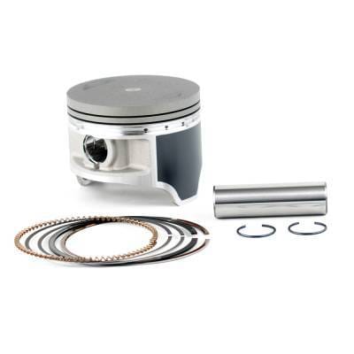 Piston Kit 1.50Mm Over 77.50Mm Bore Compatible With 1995-2003 Kawasaki Lakota 300 Kef300 1999-2002