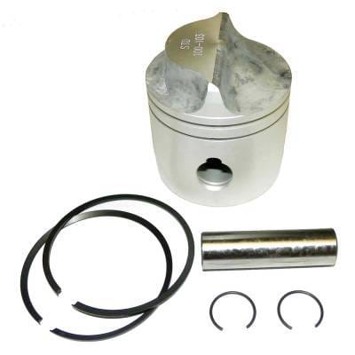 New 3.04In Piston Kit Compatible With Johnson / Evinrude 18 - 35 Hp Cross Flow 81-05 .040 Bored Over
