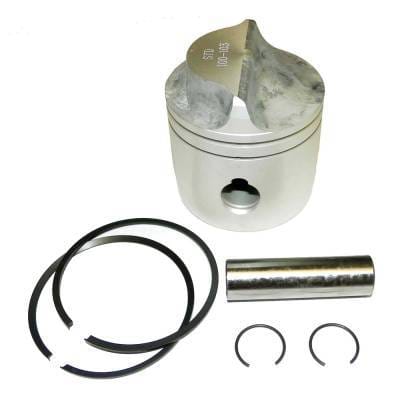 New 3.010In Piston Kit Compatible With Johnson / Evinrude 18 - 35 Hp Cross Flow 81-05 .010 Bored