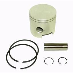 Outboard Piston Kit .010 Oversize Compatible With 1991-1997 Mercury 50Hp 60Hp Looper Jet 45Hp 3-Cyl