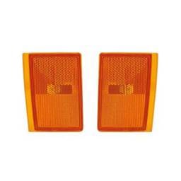 New Set Of 2 Lower Side Marker Lights Compatible With Gmc C3500 K3500 5975195 Gm2551105