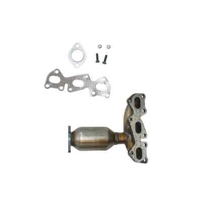 Front Right Direct-Fit Cat Converter Compatible With 2006-2007 Kia Hyundai Sedona Sonata 2.4L 4-Cyl