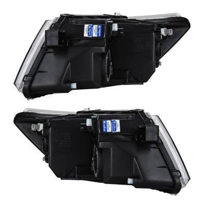 Composite Headlight Assembly Left Driver Side And Right Passenger Side Compatible With 2009-2018 thumbnail 3