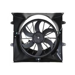 New Dual Radiator And Condenser Fan Compatible With Jeep Grand Cherokee 4.7L 52079528Ab 52074491Ab