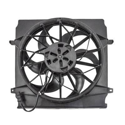 New Dual Radiator And Condenser Fan Compatible With Jeep Liberty 3.7L 2006-2007 55037692Ab Ch3115143 thumbnail 5