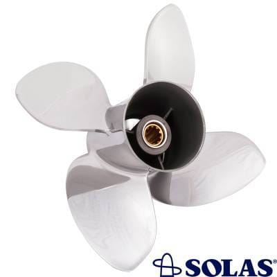 New 14 Tooth 15-35 Hp Propeller Compatible With Johnson/Evinrude 3 Cyl 2 Stroke 14 Spline 25 1996 thumbnail 2