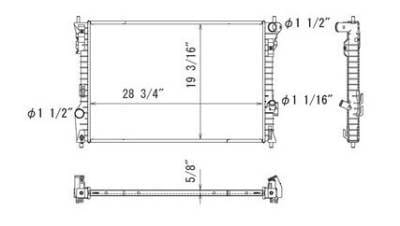 New Radiator Compatible With 2011-2012 Ford Explorer 3.5L V6 3496Cc Bbb5z-8005A H2mz 8005 B thumbnail 7