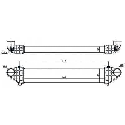 Intercooler Compatible With 2008-2013 Volvo C30 T5 2.5L L5 Turbo 30776211 30741851 Direct Fit OEM thumbnail 11