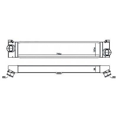 Intercooler Compatible With 2014-2022 Ram Promaster 2500 3.6L V6 E256094 1347700080 Direct Fit OEM thumbnail 11
