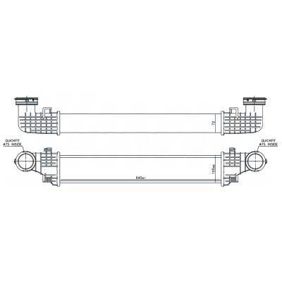 Intercooler Compatible With 2007-2009 Mercedes-Benz E320 Bluetec 3.0L V6 Bluetec Diesel A2115003902 thumbnail 11