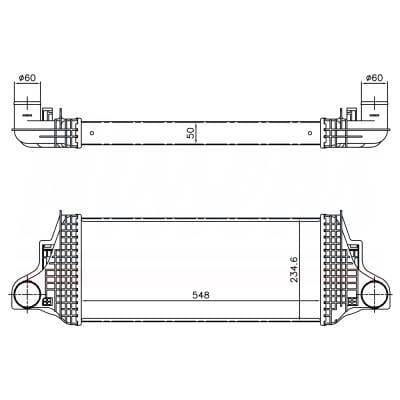 Intercooler Compatible With 2006-2012 Mercedes-Benz R350 3.0L 3.5L V6 2515000000 A1645001900 Direct thumbnail 9