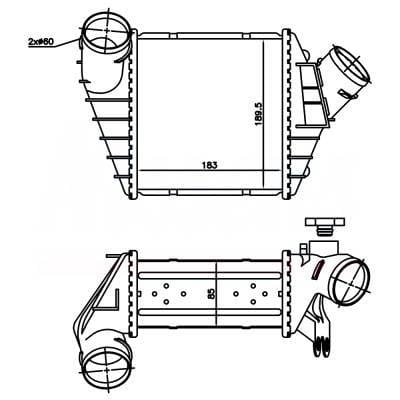 Intercooler Compatible With 1998-2010 Volkswagen Beetle 1.8L 1.9L L4 Turbo Tdi 1C0145805a 1C0145803 thumbnail 15