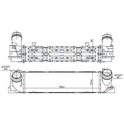 Intercooler Compatible With 2014-2018 Bmw 328D Xdrive F30 2.0L L4 Diesel 17517600531 7600531 Direct thumbnail 13