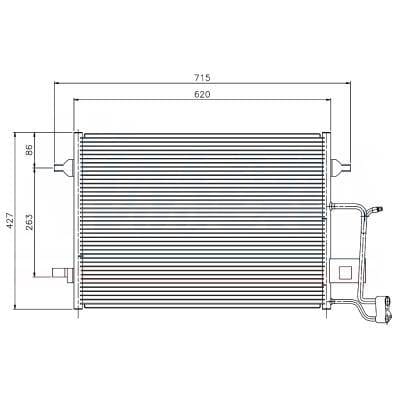 A/C Condenser Compatible With 1997-2004 Audi A6 C5 2.7L 2.8L V6 Turbo 4B0260403j 4B0260403s Direct thumbnail 11