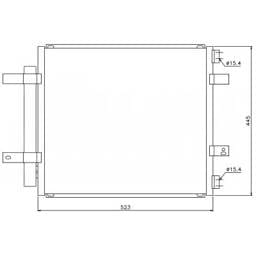 A/C Condenser Compatible With 2004-2009 Jaguar Vanden Plas 4.2L V8 C2c026832 C2c26832 Direct Fit OEM