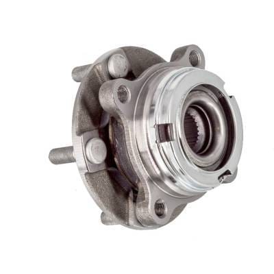 Front Hub Bearing Assembly Compatible With 2009-2021 Nissan Gt-R 5-Lug Without Abs 513356 Bolt-On