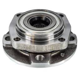 Front Hub Bearing Assembly Compatible With 1990-1998 Saab 9000 4-Lug Without Abs 513126 Bolt-On