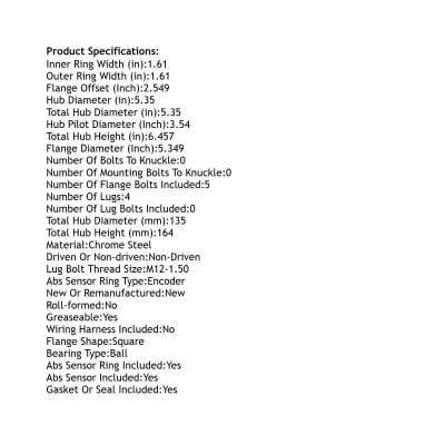 New Hub Assembly Compatible With Bmw M5 M6 M3 M4 M2 3.0L 5.0L 2006 2007 2008 2009 2010 2015 2016 thumbnail 9