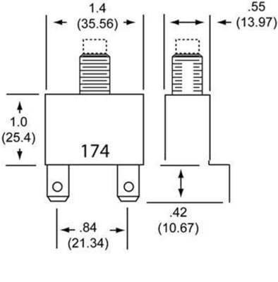 Circuit Breaker Compatible With 20 Amp OEM Sae J553 J1171 Box Direct Fit Replacement Oe thumbnail 3