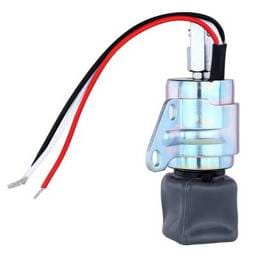 Fuel Shut-Off Solenoid Compatible With Caterpillar 1255773 125-5 3204, 3304, 3304B, 3306, 3306B,