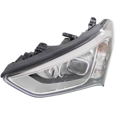 Headlight Compatible With 2013-2016 Hyundai Santa Fe Sport 2.4L 2.0L I4 Left Driver Side Halogen thumbnail 5