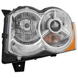 Headlight Compatible With 2008-2010 Jeep Grand Cherokee 3.7L 4.7L V6 Powertech Left Driver Side