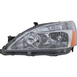 Headlight Compatible With 2003-2007 Honda Accord 2.4L 3.0L I4 K24a4/K24a8 J30a4/J30a5 Left Driver