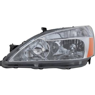 Headlight Compatible With 2003-2007 Honda Accord 2.4L 3.0L I4 K24a4/K24a8 J30a4/J30a5 Left Driver