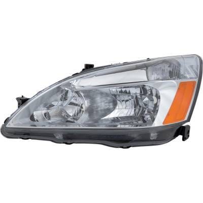 Headlight Compatible With 2003-2007 Honda Accord 2.4L 3.0L I4 K24a4/K24a8 J30a4/J30a5 Left Driver thumbnail 3