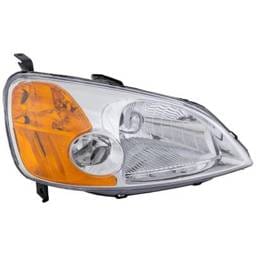 Headlight Compatible With 2001-2003 Honda Civic 1.7L 2.0L I4 D17a1 D17a2 K20a3 Right Passenger Side