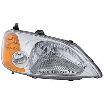 Headlight Compatible With 2001-2003 Honda Civic 1.7L 2.0L I4 D17a1 D17a2 K20a3 Right Passenger Side thumbnail 5