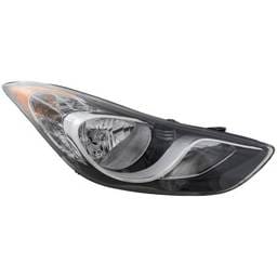 Headlight Compatible With 2011-2013 Hyundai Elantra 1.8L 2.0L I4 Nu Right Passenger Side Halogen
