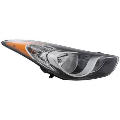 Headlight Compatible With 2011-2013 Hyundai Elantra 1.8L 2.0L I4 Nu Right Passenger Side Halogen thumbnail 3