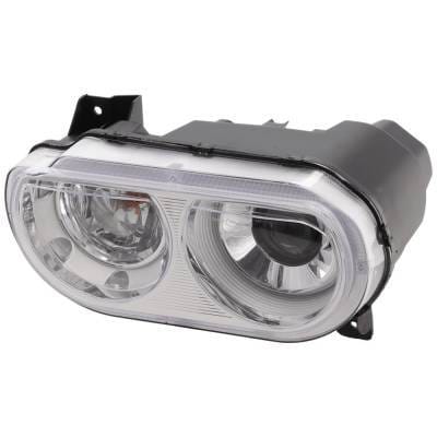 Headlight Compatible With 2008-2014 Dodge Challenger 3.6L 5.7L V6 Left Driver Side Xenon Repd100130
