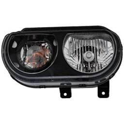 Headlight Compatible With 2008-2014 Dodge Challenger 3.6L 5.7L V6 Left Driver Side Halogen