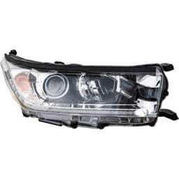 Headlight Compatible With 2017-2018 Toyota Highlander 2.7L 3.5L I4 Right Passenger Side Halogen