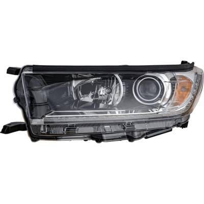 Headlight Compatible With 2017-2018 Toyota Highlander 2.7L 3.5L I4 Left Driver Side Halogen
