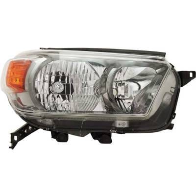 Headlight Compatible With 2010-2013 Toyota 4Runner 4.0L V6 Right Passenger Side Halogen Rept100195