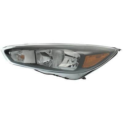 Headlight Compatible With 2015-2018 Ford Focus 2.0L 1.0L I4 Ti-Vct Ecoboost Left Driver Side Halogen