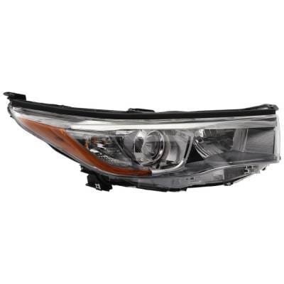 Headlight Compatible With 2014-2016 Toyota Highlander 2.7L 3.5L I4 Right Passenger Side Halogen