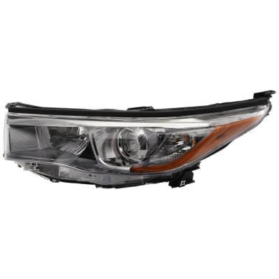 Headlight Compatible With 2014-2016 Toyota Highlander 2.7L 3.5L I4 Left Driver Side Halogen