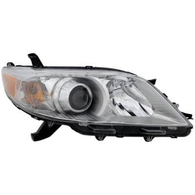 Headlight Compatible With 2011-2020 Toyota Sienna 2.7L 3.5L I4 Right Passenger Side Halogen