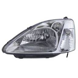 Headlight Compatible With 2002-2003 Honda Civic 1.7L 2.0L I4 D17a1 D17a2 K20a3 Left Driver Side