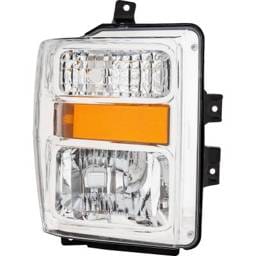 Headlight Compatible With 2008-2010 Ford F-250 Super Duty F-350 Super Duty F-450 Super Duty F-550