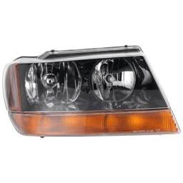 Headlight Compatible With 1999-2004 Jeep Grand Cherokee 4.0L 4.7L I6 Powertech Right Passenger Side