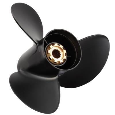 New Aluminum Propeller Compatible With Mariner 15 Spline 100 1988-1999 By 1411-130-21 31044 31144