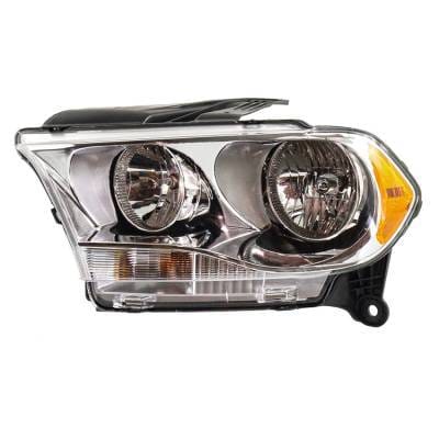 Headlight Assembly Left Driver Side Compatible With 2011-2013 Dodge Durango Sport Utility Halogen