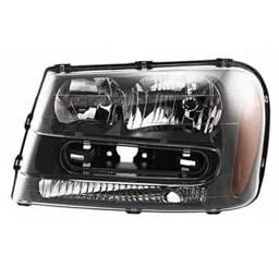Headlight Assembly Left Driver Side Compatible With 2002-2009 Chevrolet Trailblazer Ltz Sport
